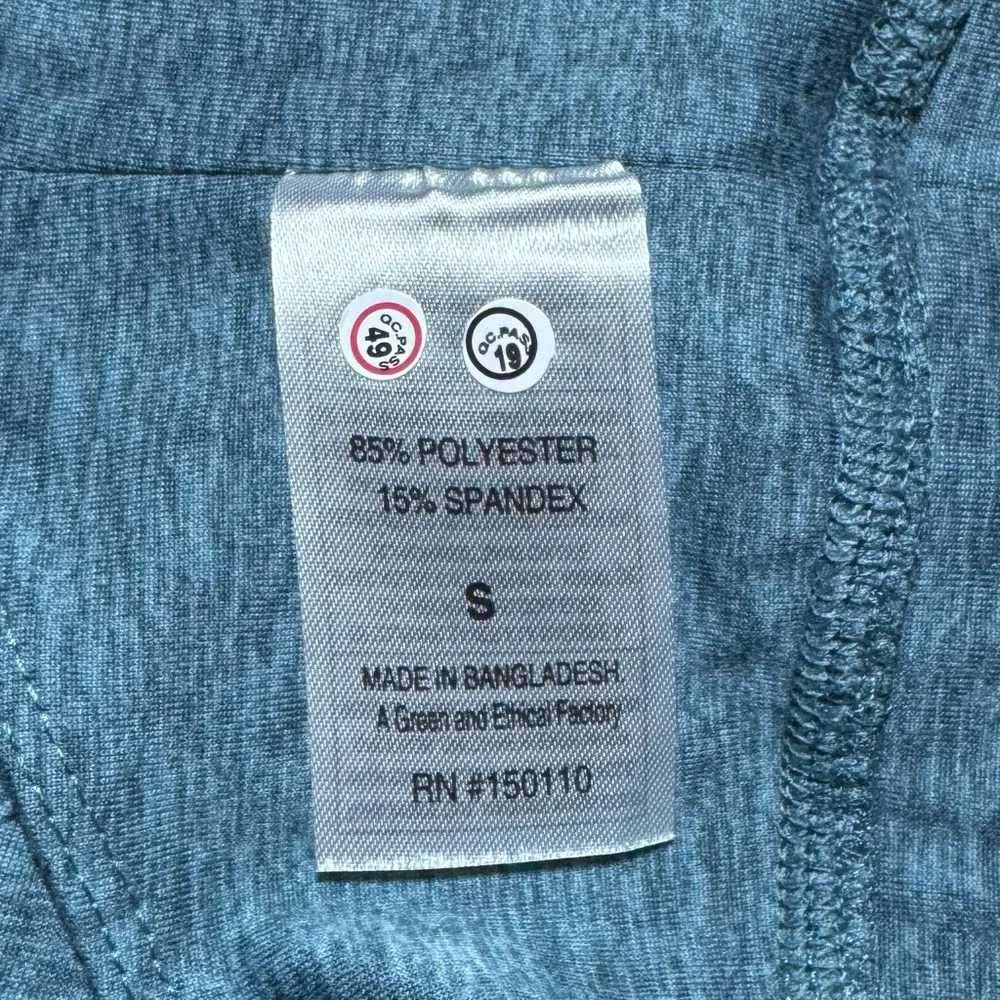 Peloton Heathered Strappy Teal Sports Bra Size Small - Picture 3 of 9